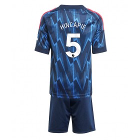Arsenal Piero Hincapie #5 Borta Kläder Barn 2025-26 Kortärmad (+ Korta byxor)